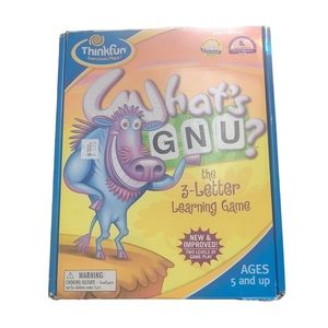 What's Gnu? Game By ThinkFun 2009 Kids Board Game Ages 5-8